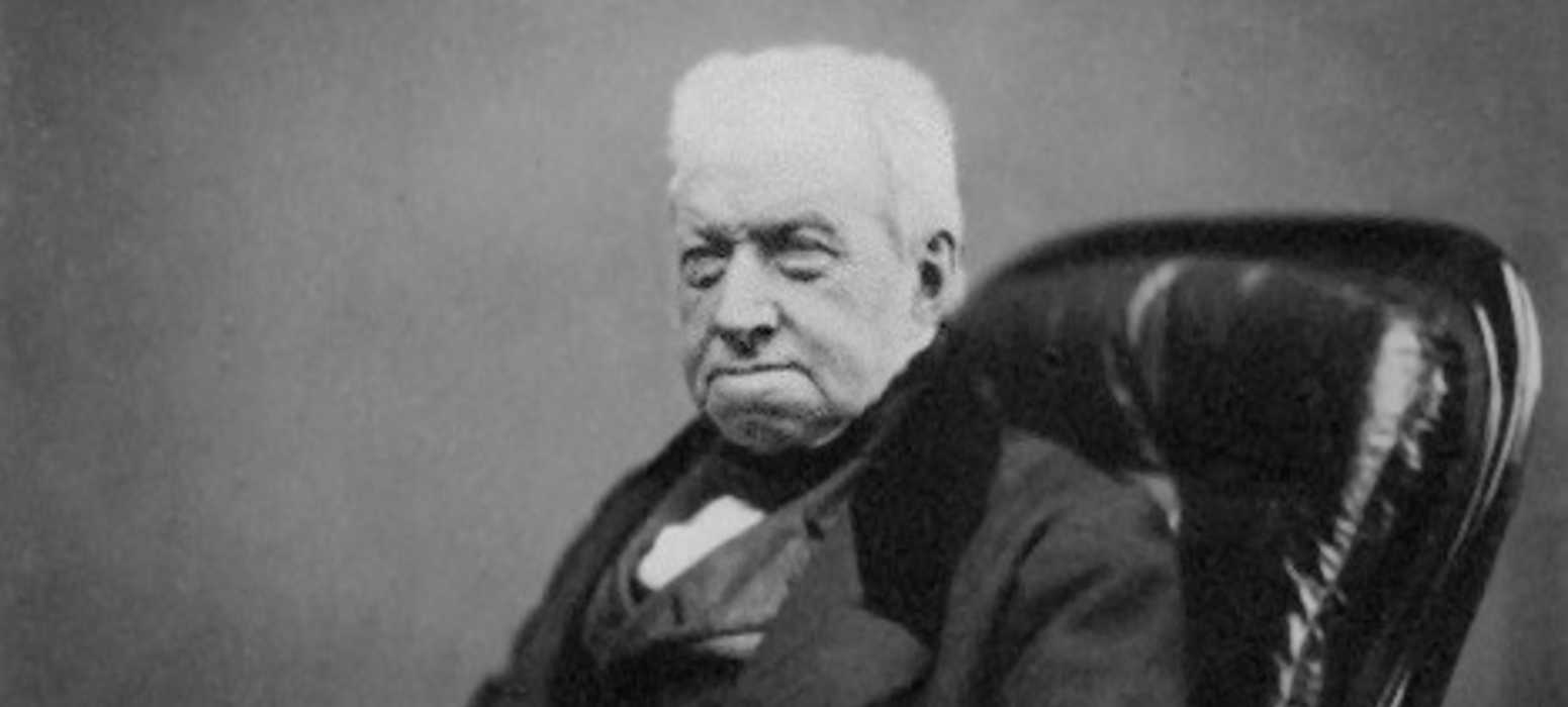 Botanist Robert Brown in 1855. Source: Wikipedia.