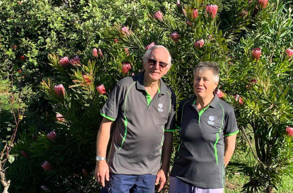 Frank and Ros in the Garden