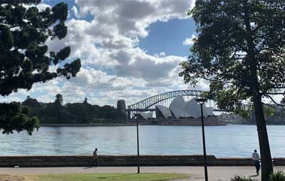 Sydney harbour bridge view