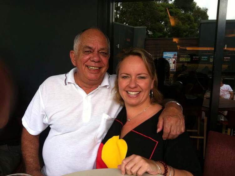 Dharawal elder John Foster and his daughter Shannon Foster