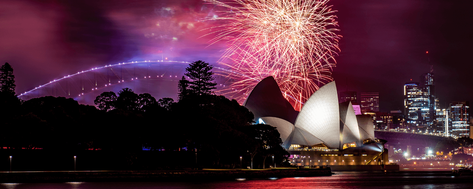 New Year's Eve fireworks over Sydney Harbour