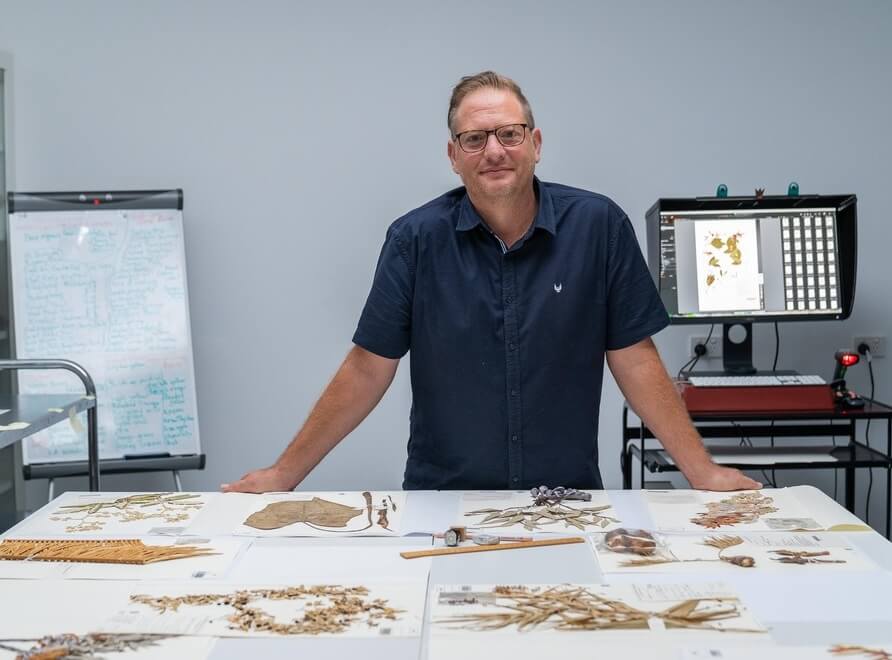 Andre Badiou with plant herbaria