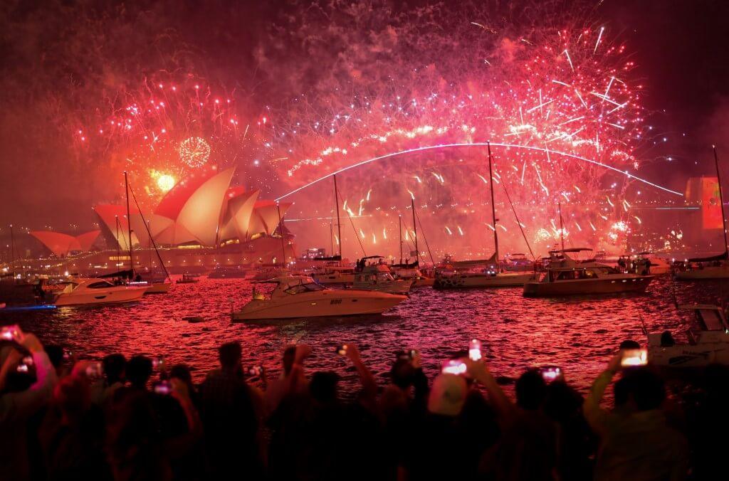 View of NYE Fireworks from Fleet Steps