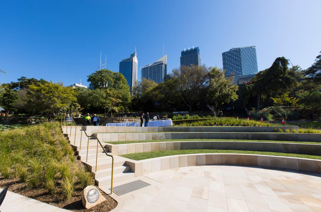 Amphitheatre sitting area close up 